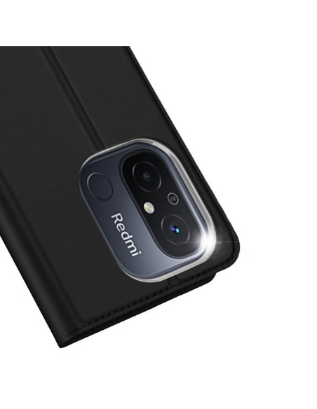 DUX DUCIS Skin Pro - Coque à rabat pour Redmi 12C noir