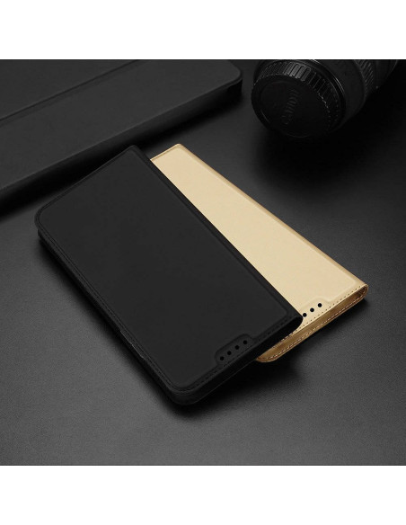 DUX DUCIS Skin Pro - Coque à rabat pour Redmi 12C noir