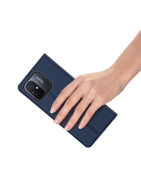 DUX DUCIS Skin Pro - Coque à rabat pour Redmi 12C bleu