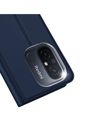 DUX DUCIS Skin Pro - Coque à rabat pour Redmi 12C bleu