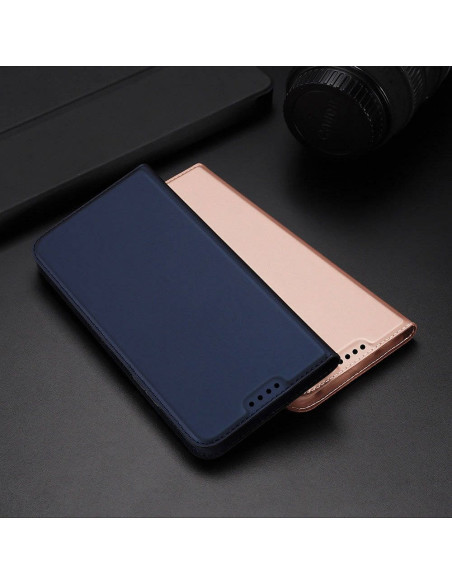 DUX DUCIS Skin Pro - Coque à rabat pour Redmi 12C bleu