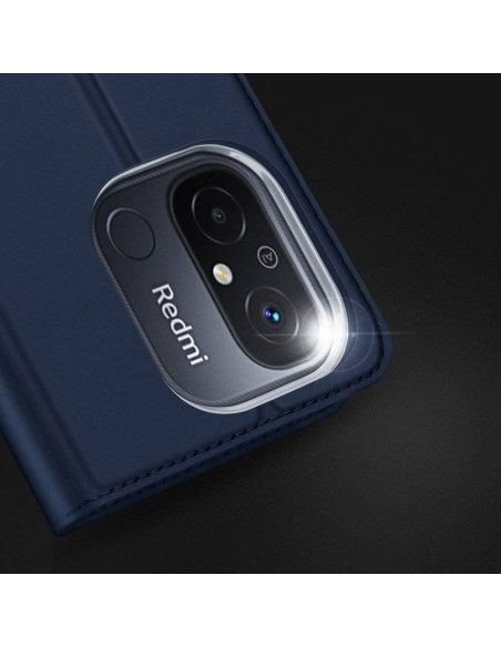 DUX DUCIS Skin Pro - Coque à rabat pour Redmi 12C bleu