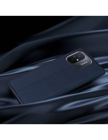 DUX DUCIS Skin Pro - Coque à rabat pour Redmi 12C bleu