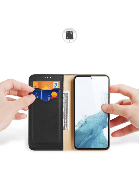 DUX DUCIS Hivo - Case en cuir pour Samsung Galaxy S23 noir