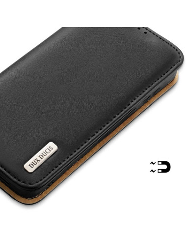 DUX DUCIS Hivo - Case en cuir pour Samsung Galaxy S23 noir