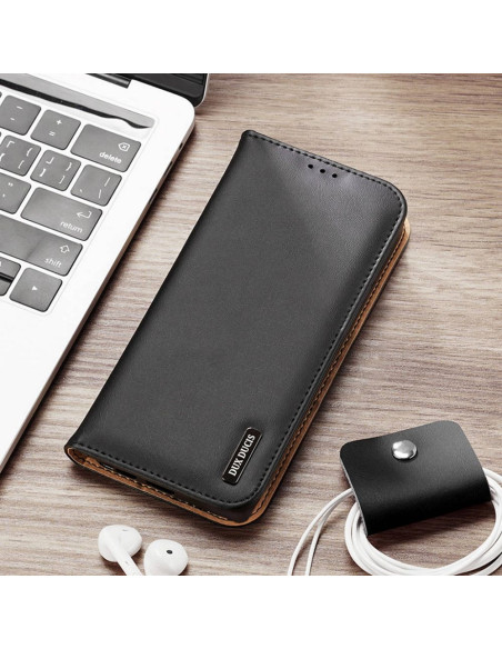 DUX DUCIS Hivo - Case en cuir pour Samsung Galaxy S23 noir