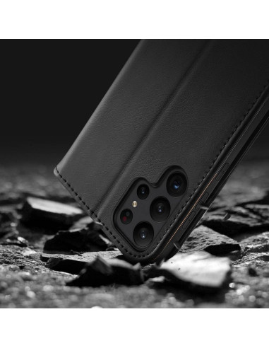 DUX DUCIS Hivo - Case en cuir pour Samsung Galaxy S23 noir