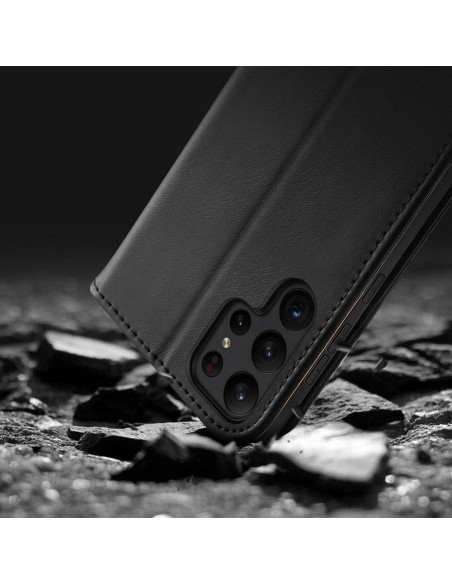 DUX DUCIS Hivo - Case en cuir pour Samsung Galaxy S23 noir