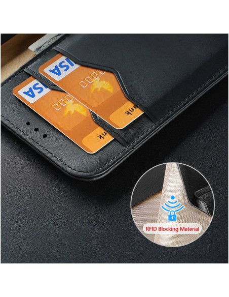 DUX DUCIS Hivo - Case en cuir pour Samsung Galaxy S23 noir