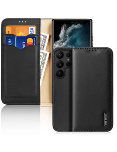 DUX DUCIS Hivo - Case en cuir pour Samsung Galaxy S23 Ultra noir