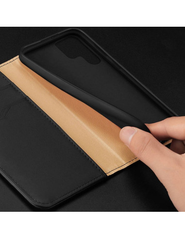DUX DUCIS Hivo - Case en cuir pour Samsung Galaxy S23 Ultra noir