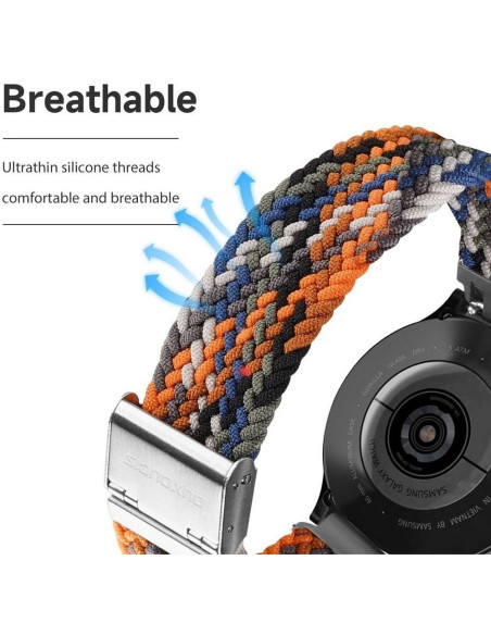 DUX DUCIS Mixture II - bracelet tressé pour Samsung Galaxy Watch / Huawei Watch / Honor Watch (20mm band) camo