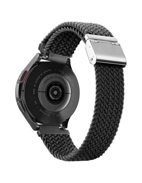 DUX DUCIS strap MIXTURE II stretchable braided 22 mm black