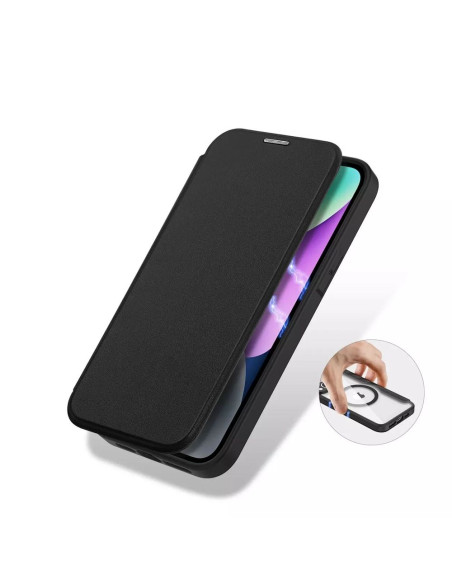 DUX DUCIS Skin X Pro - Coque compatible MagSafe pour Apple iPhone 13/14 noir
