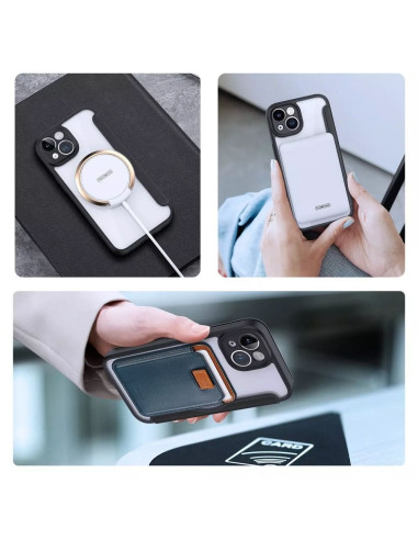 DUX DUCIS Skin X Pro - Coque compatible MagSafe pour Apple iPhone 13/14 noir