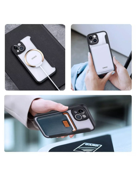 DUX DUCIS Skin X Pro - Coque compatible MagSafe pour Apple iPhone 13/14 noir
