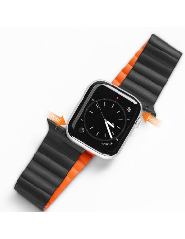 DUX DUCIS strap CHAIN magnetic silicone for Apple Watch 49 mm black