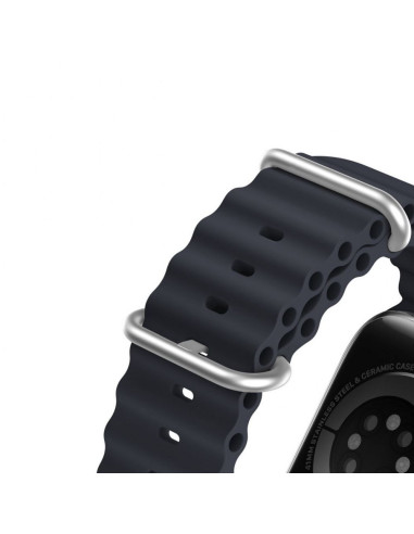 DUX DUCIS Ocean Wave - Bracelet en silicone pour Apple Watch 38/40/41mm graphite