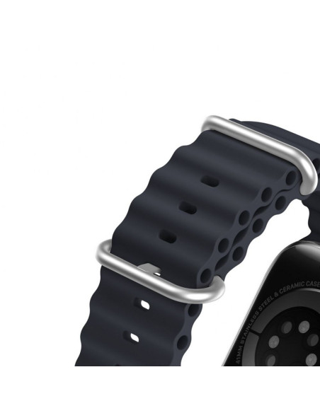 DUX DUCIS Ocean Wave - Bracelet en silicone pour Apple Watch 38/40/41mm graphite