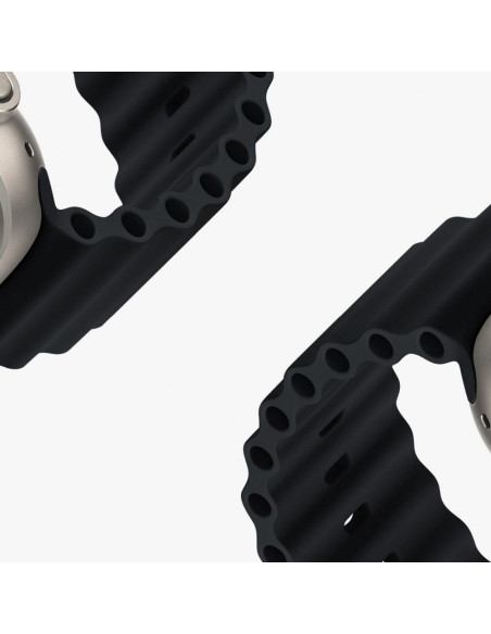 DUX DUCIS Ocean Wave - Bracelet en silicone pour Apple Watch 38/40/41mm graphite