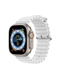 DUX DUCIS Bracelet en silicone Ocean Wave pour Apple Watch 38/40/41mm blanc