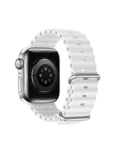 DUX DUCIS Bracelet en silicone Ocean Wave pour Apple Watch 38/40/41mm blanc 2