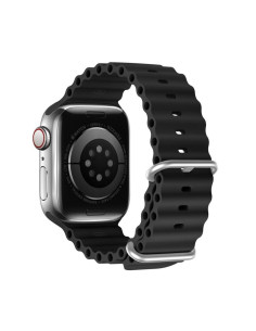 DUX DUCIS Bracelet en silicone Ocean Wave pour Apple Watch 38/40/41mm noir 2