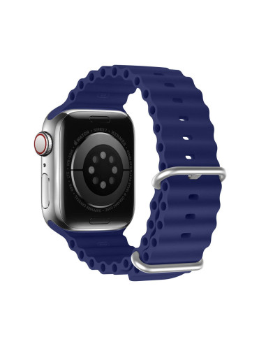 DUX DUCIS Bracelet en silicone Ocean Wave pour Apple Watch 38/40/41mm bleu