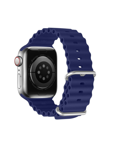 DUX DUCIS Bracelet en silicone Ocean Wave pour Apple Watch 38/40/41mm bleu