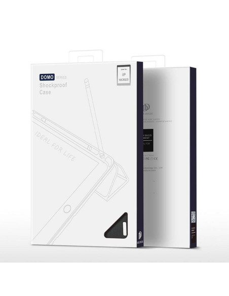 DUX DUCIS Domo - Case pliante avec porte-stylet pour iPad 10 (2022) noir