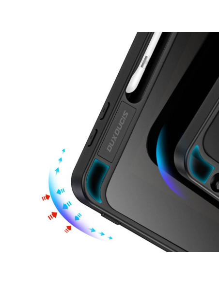 DUX DUCIS MAGI Case avec porte-stylet pour iPad 10.9 (2022) noir