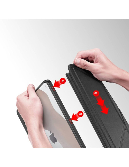 DUX DUCIS MAGI Case avec porte-stylet pour iPad 10.9 (2022) noir