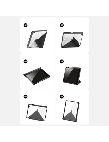 DUX DUCIS MAGI Case avec porte-stylet pour iPad 10.9 (2022) noir