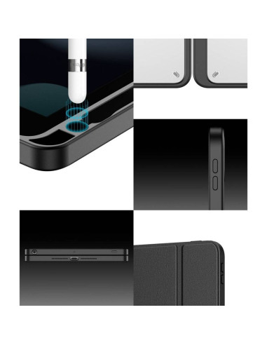 DUX DUCIS MAGI Case avec porte-stylet pour iPad 10.9 (2022) noir
