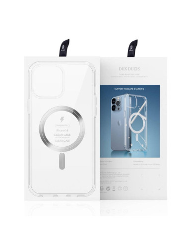 DUX DUCIS Coque CLIN MAG compatible avec MagSafe pour IPHONE 13 / 14 transparent