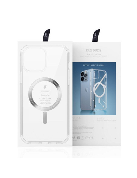 DUX DUCIS Coque CLIN MAG compatible avec MagSafe pour IPHONE 13 / 14 transparent