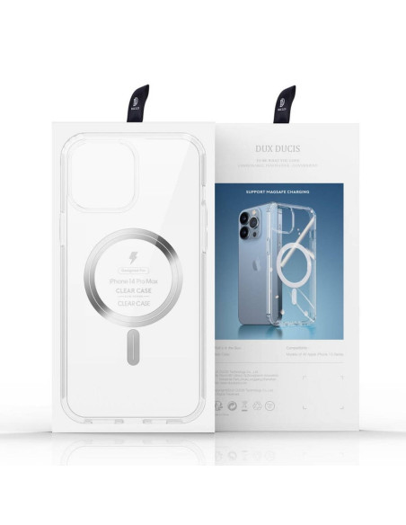 DUX DUCIS Clin - Case transparente compatible MagSafe pour iPhone 14 Pro Max