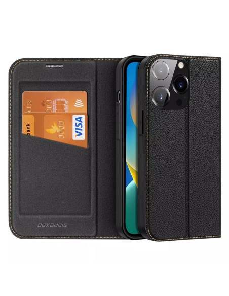 DUX DUCIS Skin X2 - Coque à rabat pour Apple iPhone 14 Pro noir