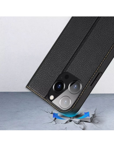 DUX DUCIS Skin X2 - Coque à rabat pour Apple iPhone 14 Pro noir