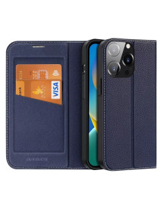 DUX DUCIS Skin X2 - Coque à rabat pour Apple iPhone 14 Pro bleu