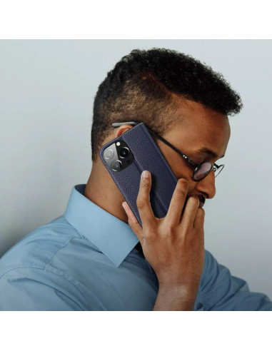 DUX DUCIS Skin X2 - Coque à rabat pour Apple iPhone 14 Pro bleu