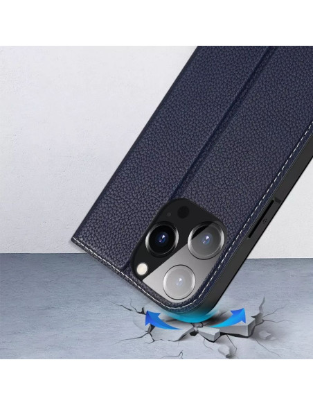 DUX DUCIS Skin X2 - Coque à rabat pour Apple iPhone 14 Pro bleu