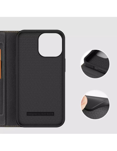 DUX DUCIS Skin X2 - Coque à rabat pour Apple iPhone 14 Pro Max noir