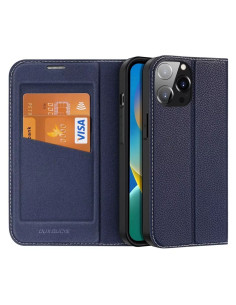 DUX DUCIS Skin X2 - Coque à rabat pour Apple iPhone 14 Pro Max bleu