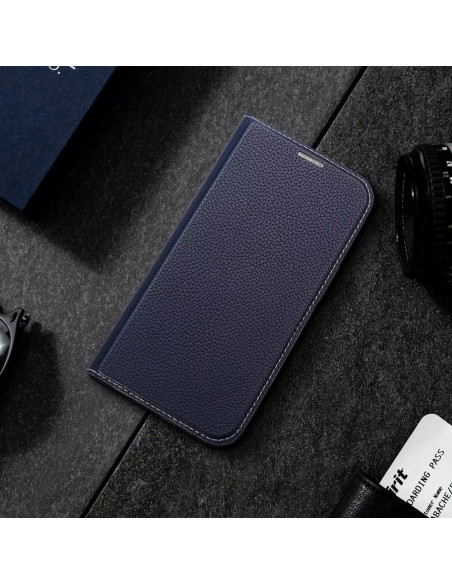 DUX DUCIS Skin X2 - Coque à rabat pour Apple iPhone 14 Pro Max bleu