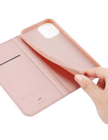 DUX DUCIS wallet case SKIN PRO for IPHONE 13 / 14 rose