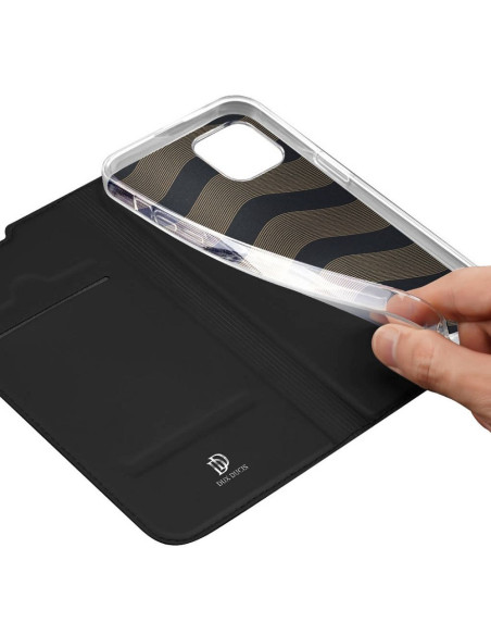 DUX DUCIS Skin Pro - Coque à rabat pour Apple iPhone 14 Plus noir