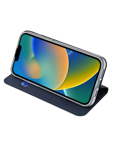 DUX DUCIS Skin Pro - Coque à rabat pour Apple iPhone 14 Plus bleu