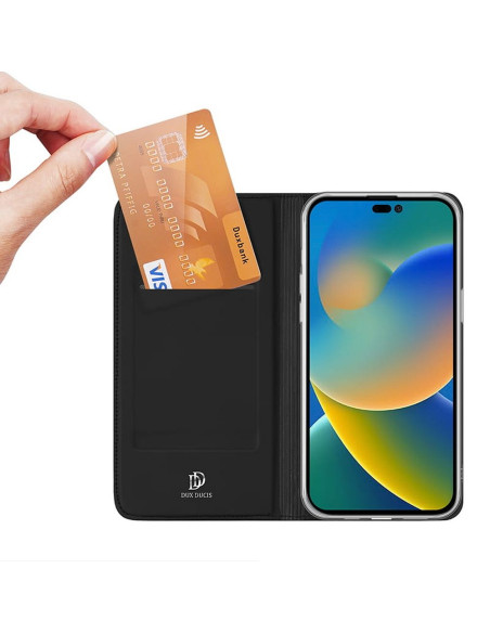 DUX DUCIS Skin Pro - Coque à rabat pour Apple iPhone 14 Pro noir