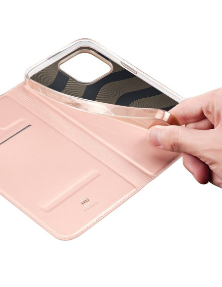DUX DUCIS Skin Pro - Coque à rabat pour Apple iPhone 14 Pro rose